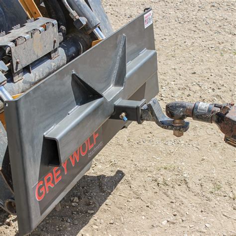 skid steer quick attach trailer hitch|skid steer receiver plate attachment.